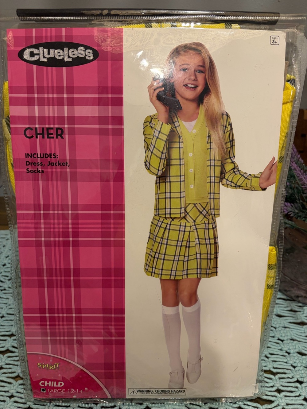 Spirit Yellow Plaid Cher Schoolgirl Costume with Jacket
